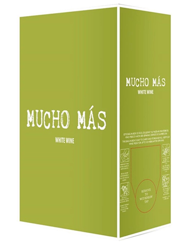 ВИНО БЕЛОЕ ПОЛУСУХОЕ "МУЧО МАС" 3 л Испания