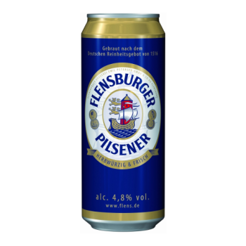 Пиво Flensburger, Pilsener, in can, 0.5 л