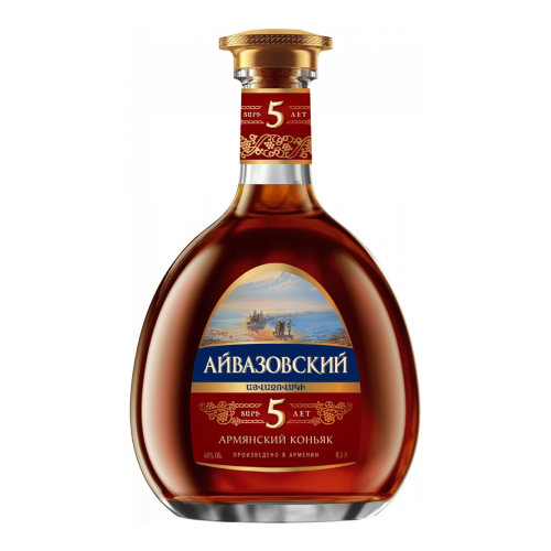 Коньяк "Айвазовский" 5-летний, 0.5 л Коньяк "Айвазовский" 5-летний, 0.5 л