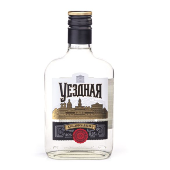 Водка Уездная 40% 0.25л