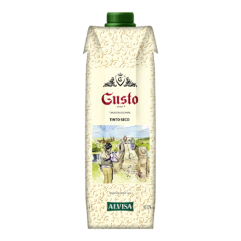 Вино "Густо" Красное Сухое, 1 л