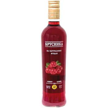 Ликер "Шуйская" Брусника, настойка сладкая, 0.5 л