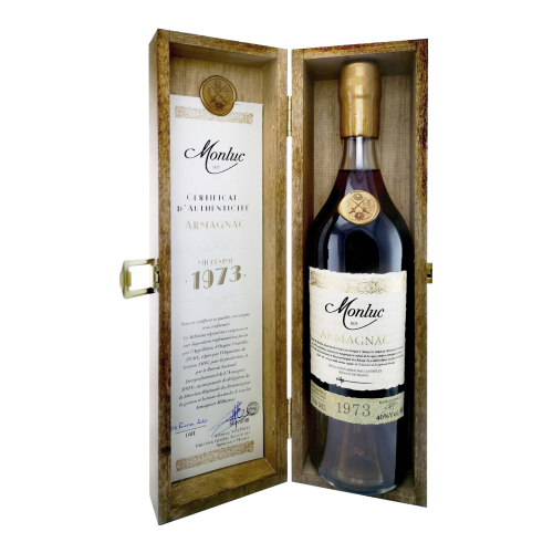 Арманьяк "Monluc" Armagnac AOC, 1973, wooden box, 0.7 л