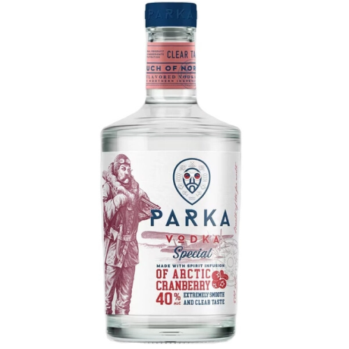 Водка особая "ПАРКА АРКТИЧЕСКАЯ КЛЮКВА" 0,5 л Россия