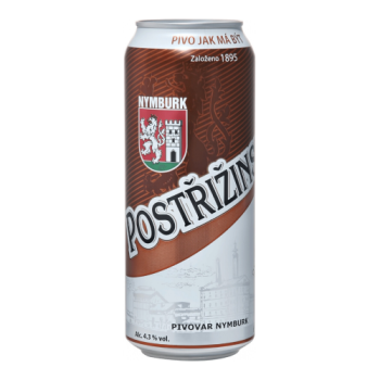 Пиво Nymburk, "Postrizinske" Tmavy Lezak, in can, 0.5 л