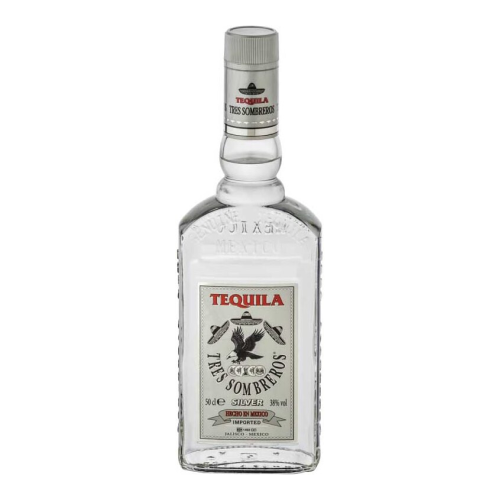 Текила "Tres Sombreros" Tequila Silver, 0.7 л