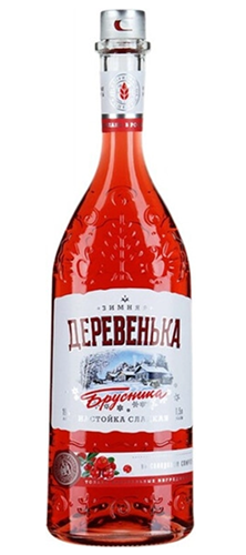 Настойка сладкая "Зимняя деревенька Брусника" 0,5л Россия