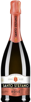 Сидр фруктовый ароматизированный особый газированный розовый полусладкий САНТО СТЕФАНО 0,75 л стекло 6% Россия