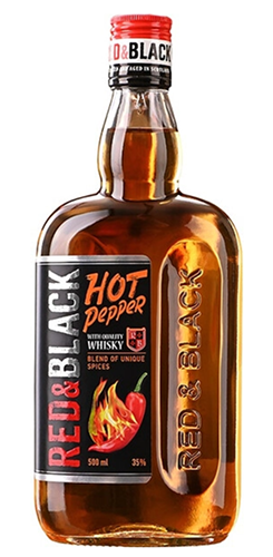 Настойка полусладкая «РЭД ЭНД БЛЭК ХОТ ПЕППЕР НА ОСНОВЕ ВИСКИ» 0,7 л Россия