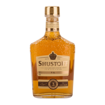 Коньяк "Шустов" (Shystoff) трехлетний 40% 0,25 л