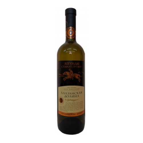 Вино стол. "Легенды Старой Грузии Алазанская Долина" бел. п/сл 0,75л. 10-13%
