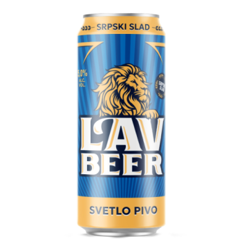 Пиво 'Лавбир' св. паст. 5% ж/б 0,45л