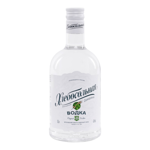 Водка ХЛЕБОСОЛЬНАЯ ЯРОСЛАВСКАЯ Солодовая особая, 40%, 0.5л