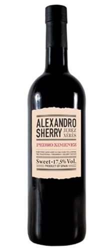 Вино крепленое (ликерное) марочное "Алехандро Педро Хименес" 0,75 л Испания
