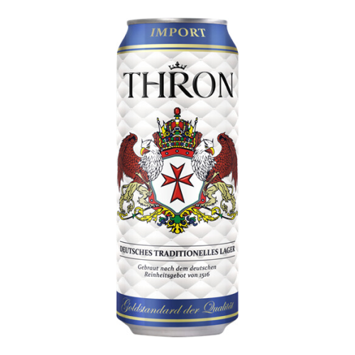 Пиво "Thron" Lager, in can, 0.5 л