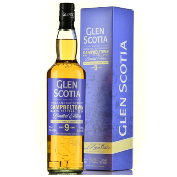 Виски "Glen Scotia" 9 Years Old Unpeated Fino Sherry Finish, gift box, 0.7 л