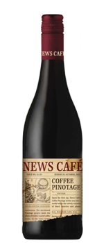 Вино сортовое полусухое красное «Вестерн Кейп. Ньюс Кафе. Кофе Пинотаж» 0,75 л Южная Африка