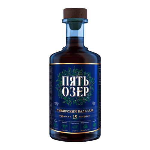 Ликер "Пять Озер" Сибирский бальзам, 0.5 л