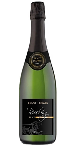 Вино игристое белое сухое "Эрнст Людвиг Рислинг Зект Трокен",  0,75 л Германия