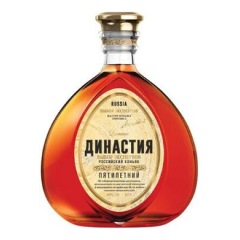 Коньяк "Великая Династия" Выбор экспертов Российский 5-летний, 0.5 л