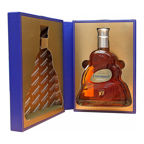 Коньяк "Старейшина" Империал 12-летний, в подарочной коробке, 0.5 л