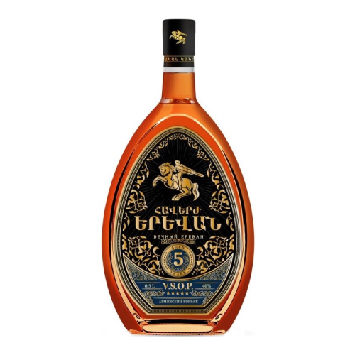 Коньяк "Вечный Ереван" 5-летний, 0.5 л