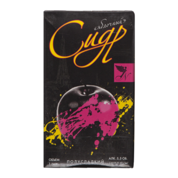 Сидр яблочный полусладкий 1 л Tetra Pak 5,5%