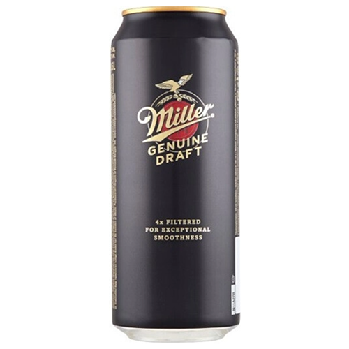Пиво "Miller" Genuine Draft (Czechia), in can, 0.5 л