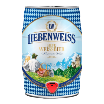 Пиво Либенвайс Хефе-Вайсбир 5л бочка 5,1%