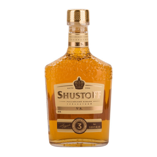 Коньяк "Шустов" (Shystoff) трехлетний 40% 0,25 л