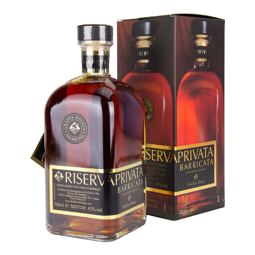 Граппа Bottega, "Riserva Privata Barricata", gift box, 0.7 л