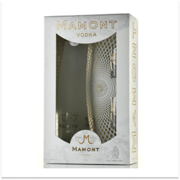 Водка Mamont 0.7l Gift Box + 2 Shots