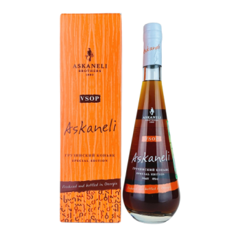 Коньяк грузинский марочный выдержанный "КВ" "АСКАНЕЛИ ВСОП" 7 лет 2013г креп 40%, емк 0,5л ( в сув кор)