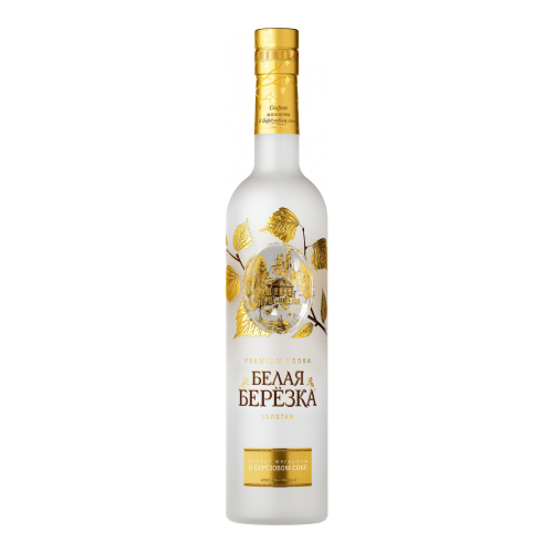 Водка "Белая Березка" Золотая, 0.5 л