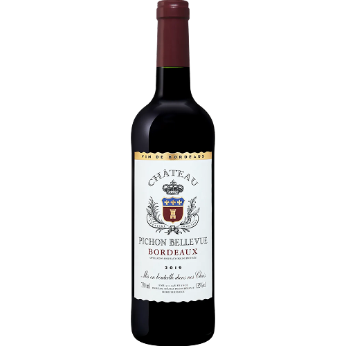 Вино красное сухое Chateau Pichon Bellevue Bordeaux AOC 2021 0.75 л