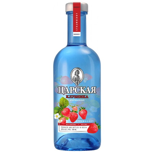 Настойка горькая "ЦАРСКАЯ ОРИГИНАЛЬНАЯ КЛУБНИКА (CZAR'S ORIGINAL STRAWBERRY)" 0,5л Россия