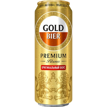 Пиво Голд Премиум Пилсенер светлое 4.8% 0.43л ж/б РОССИЯ
