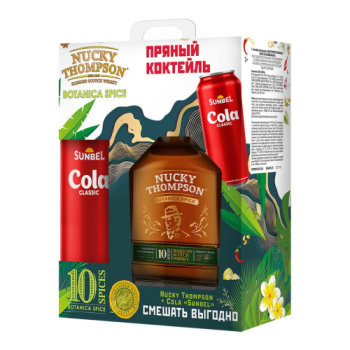 Набор "Nucky Thompson" Botanica Spice, gift set with can of "Sunbel" Cola Classic