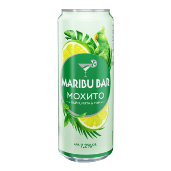 Коктейли "Maribu Bar" Mojito Lime, Mint & Rum, in can, 0.45 л