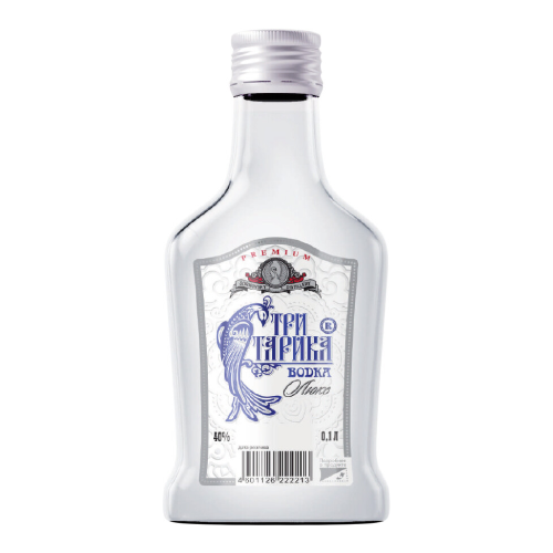 Водка "Три старика" Люкс, 100 мл