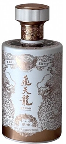Напиток спиртной из зернового сырья - Напиток спиртной зерновой дистиллированный купажированный (Байцзю) Фэйтяньлун Иньбяо 0,5 л Китай