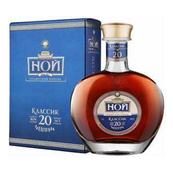Коньяк "Ной Классик" 20-летний, в подарочной коробке, 0.5 л