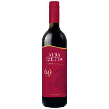 Вино ординарное сортовое полусладкое красное АЛЬБА РЬЕТТА ТЕМПРАНИЛЬО 0,75 л Беларусь