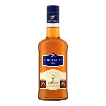 Российский коньяк пятилетний “Коктебель” 0,25 л.