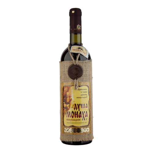 Вино Очаково, "Душа Монаха" Красное полусладкое, 0.7 л