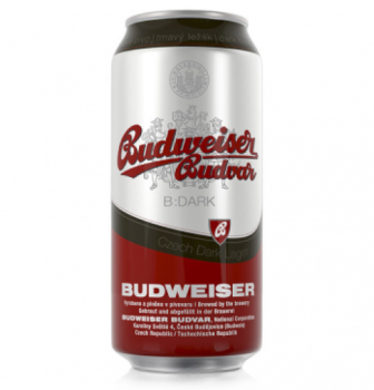 Пиво "Budweiser Budvar" Tmavy Lezak, in can, 0.5 л