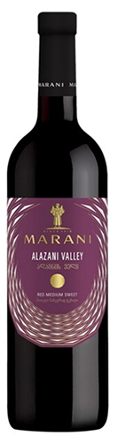 Вино ординарное красное полусладкое "Алазанская Долина", год урожая 2024 0,75 л Грузия