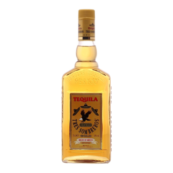 Текила "Tres Sombreros" Tequila Gold, 0.7 л