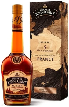 Коньяк пятилетний "Старый Кенигсберг" п/у 1,5 л Россия