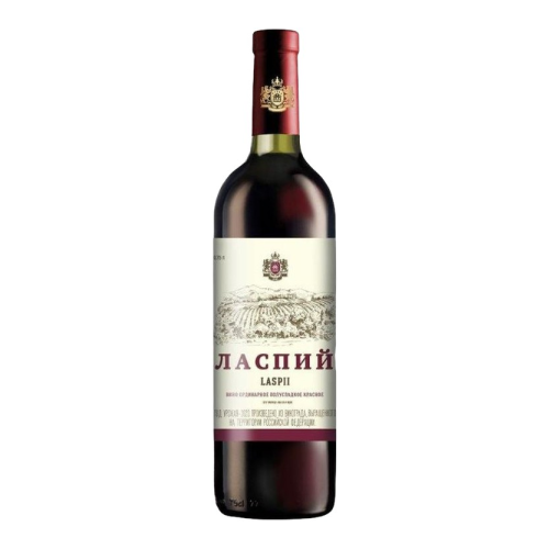 Вино ординарное полусладкое красное Ласпий 0,75л